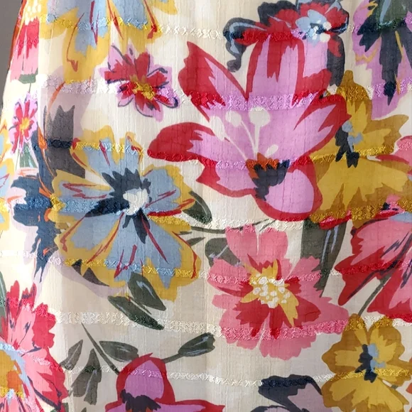 NWT Maggy London Floral Printed Halter Maxi Dress w/ Waist Tie, Size 8 - Picture 11 of 17